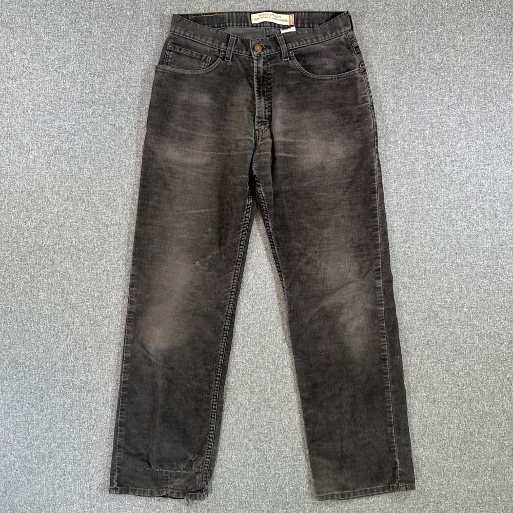 Levis 559 Relaxed Straight Corduroy Pants Mens 32x32 Gray Vintage Y2K Cords 559